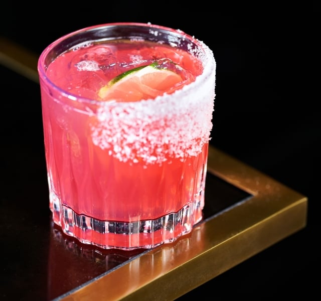 cocktail on table