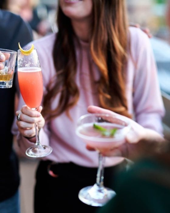 friends drinking cocktails