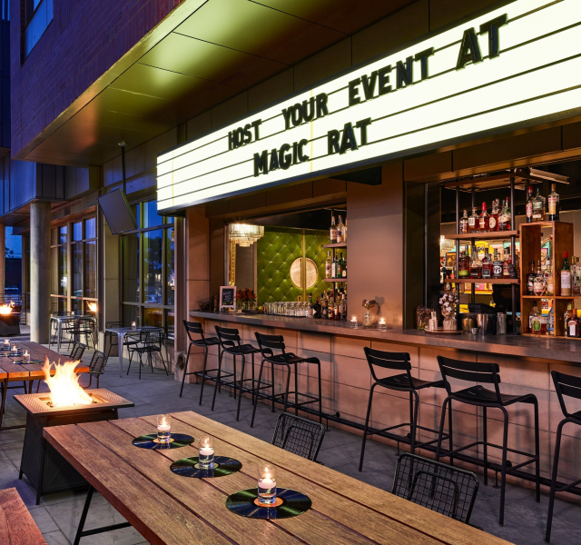 Host your event at Magic Rat!