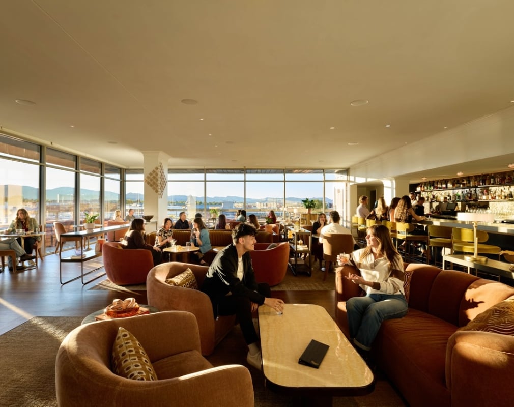 Wide view of the Sunset Lounge