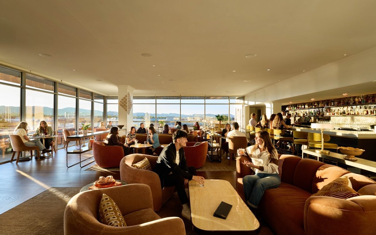 Wide view of the Sunset Lounge