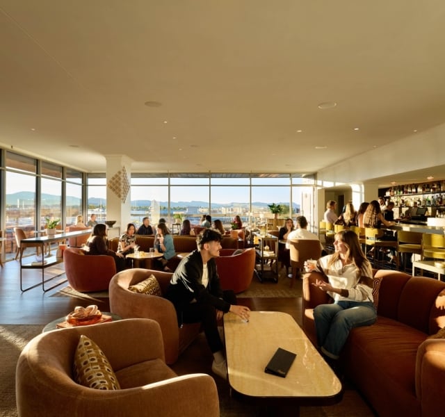 Wide view of the Sunset Lounge