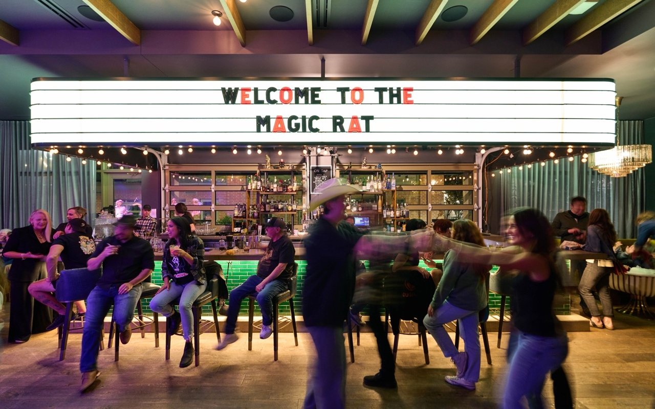 People on the dance floor at Magic Rat