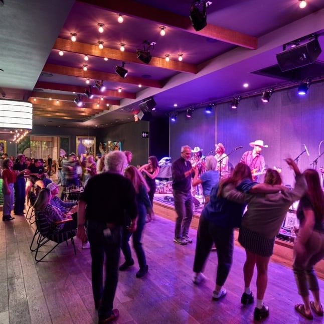 People on the dance floor at Magic Rat