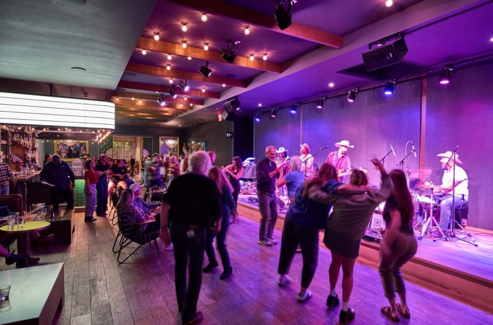 People on the dance floor at Magic Rat